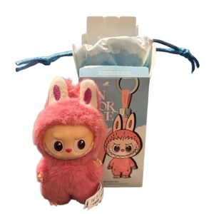 Labubu pin for love Q Keychain